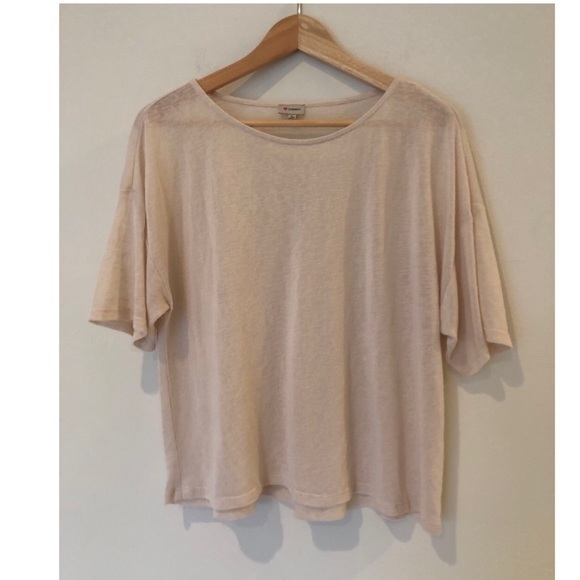 Daniel Cremieux Tops - Cremieux Linen Style crop Tee Medium